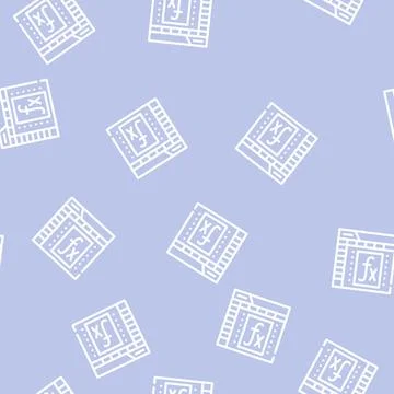 Formula and function electronic document line vector seamless pattern Stock Illustration