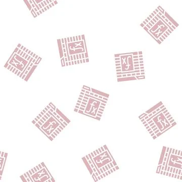 Formula and function electronic document glyph vector seamless pattern Illustrazione stock