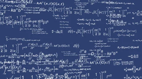 Formula background blueprint2 HD Stock Footage 23684336