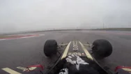 Formula Car On Track, Helmet Cam, Pov Stock Footage