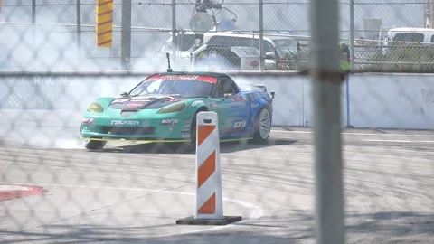 Formula Drift Long Beach 2022 Stock Footage 204148799
