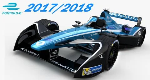 Formula E Renault e.dams EZ17 2017 2018 3D Model