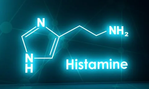 Formula of histamine Stock Illustration