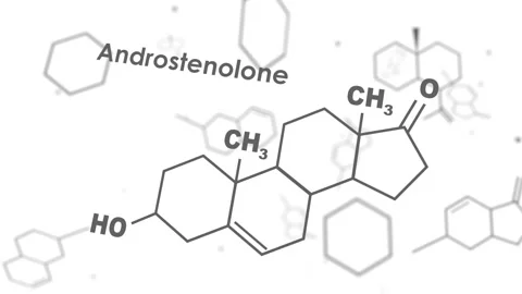 Formula hormone androstenolone. Stock Footage 137432778