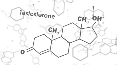 Formula hormone testosterone. Stock Footage 142113865