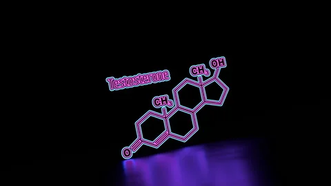 Formula hormone testosterone. Thin line ... | Stock Video | Pond5