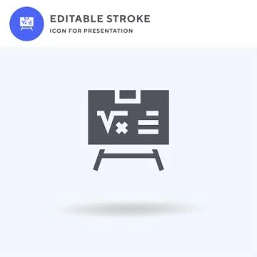 Formula icon vector, filled flat sign, solid pictogram isolated on white, log 스톡 일러스트