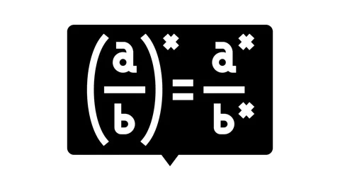 Formula math science education glyph icon animation Stock Footage 326156098