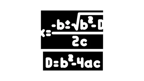 Formula math science education glyph icon animation Stock Footage 326744965