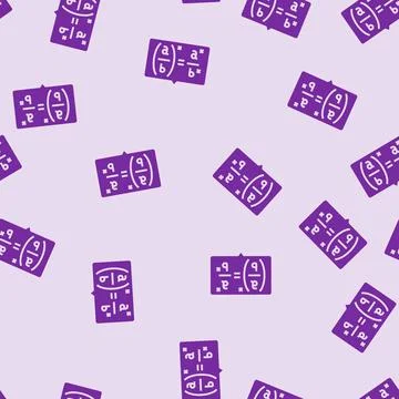 Formula math science education glyph seamless pattern 스톡 일러스트