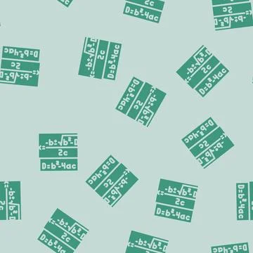 Formula math science education glyph vector seamless pattern Stock Illustration