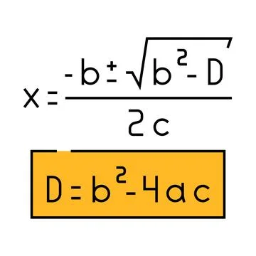 Formula math science education icon color illustration 스톡 일러스트