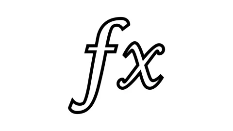Formula math science education line icon animation Stock Footage 326134467
