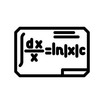 Formula math science education line icon vector illustration 스톡 일러스트