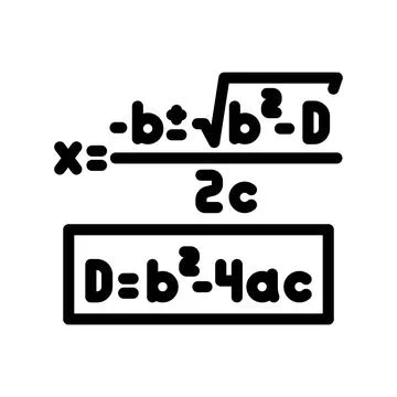 Formula math science education line icon vector illustration 스톡 일러스트