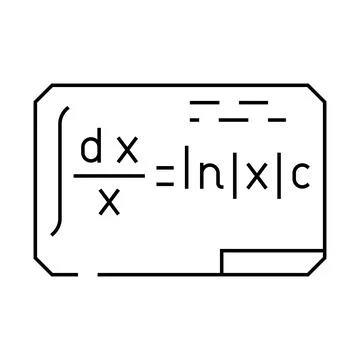 Formula math science education line icon vector illustration Stock Illustration