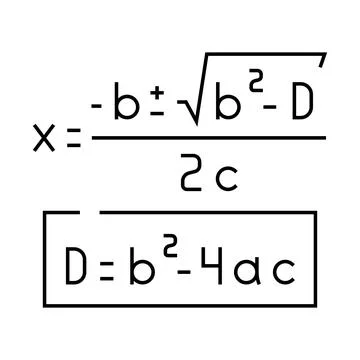 Formula math science education line icon vector illustration 스톡 일러스트