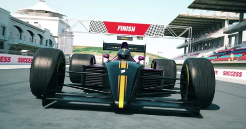 Formula One Car Getting Ready For Racing. Speedometer Pushing To The Limits. Stock Footage 201968635