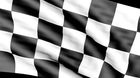 Formula one flag moving Stock Footage 8606866