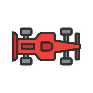 Formula One icon vector image. Illustrazione stock