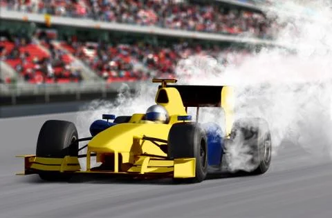 Formula one speed car Stock Photos