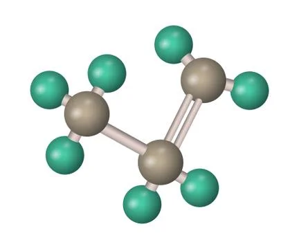 The formula of propane. Stock Illustration