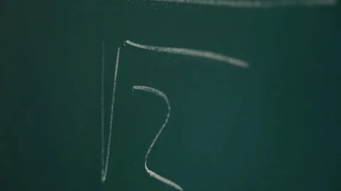 Formula square root of 2 Stock Footage 170939312