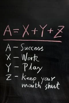 Formula of success Stock Photos