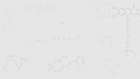 Formulas on blackboard education animation Stock Footage 275190879