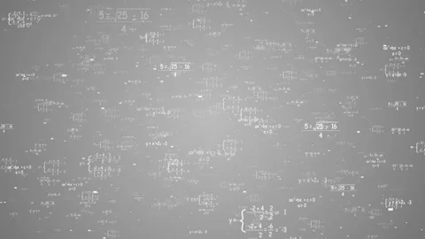 Formulas dark background. Business concept. 3d render. School education Stock Footage 278301064
