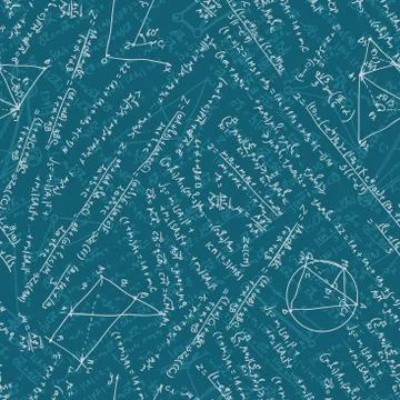 Formulas Seamless background. EPS 10 Stock Illustration