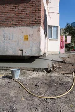 Formwork of an apartment building Stock Photos