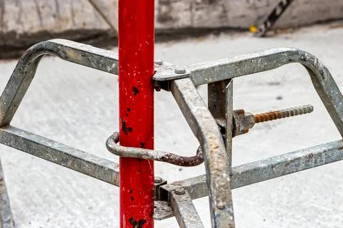 Formwork supports the second floor of a monolithic building. Reinforcement of Photos