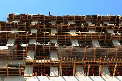 Formwork systems at building site Stock Photos