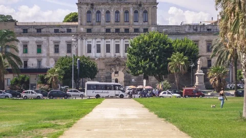 Foro Italico in Palermo Stock Footage 119795668