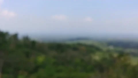 Forrest Scenery from the hill Stock Footage 144157950