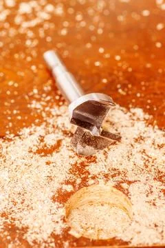 Forstner's cutter bit Stock Photos