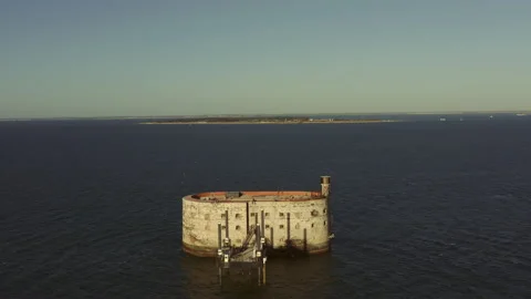 Fort Boyard Ile d Oleron France Stock Footage 139970589