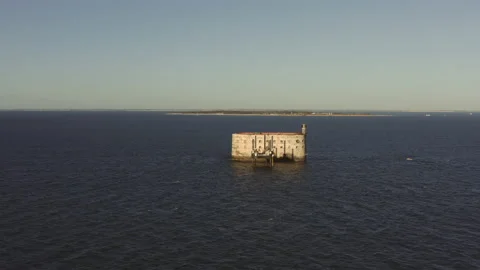 Fort Boyard Ile d Oleron France Stock Footage 139970608