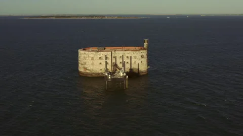 Fort Boyard Ile d Oleron France Stock Footage 139970662