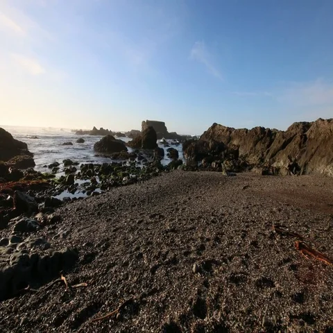 Fort Bragg Glass Beach Stock Footage 69506433