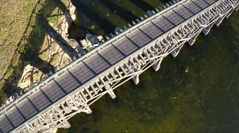 Fort Bragg - Walking Bridge 5 Stock Footage 54956254