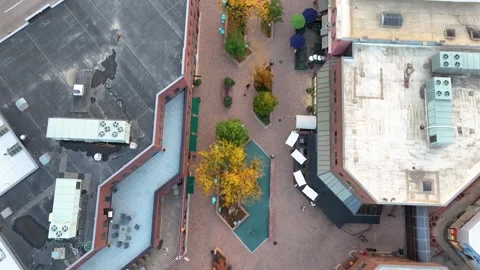 Fort Collins Day Time Drone Footage 17 | Old Town | Front Range | Downtown | 4K  Stock Footage 259863170