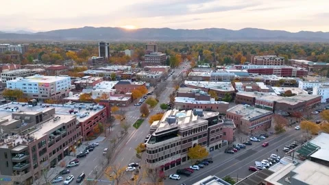 Fort Collins Day Time Drone Footage 13 | Old Town | Front Range | Downtown | 4K  Stock-Footage 259863281