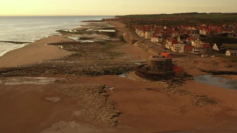 Fort d' Ambleteuse, also called Vauban fort or Fort Mahon 스톡 동영상 162897751