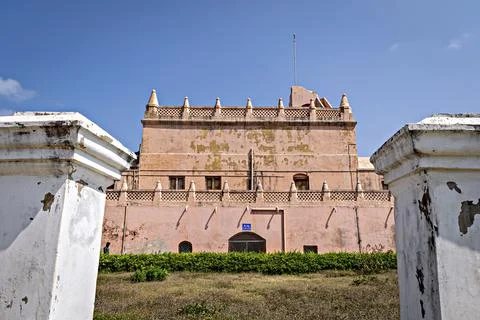 Fort Dansborg is the second largest Danish fort in the world at Tranquebar, I Stock Photos