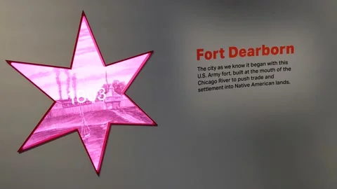 Fort Dearborn SkyDeck Signage Stock Footage 168100666
