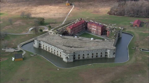 Fort Delaware On Pea Patch Island Stock Footage 65426851