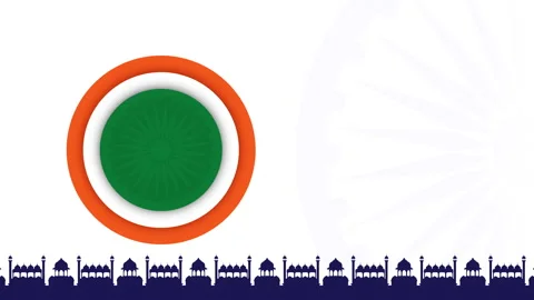 Fort Design Below with Tricolor Circles Vídeo Stock 296362235