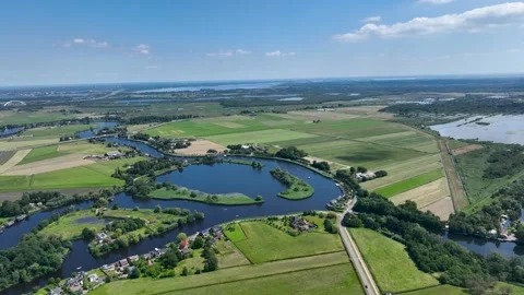 Fort Hinderdam with the  Vecht Video stock 279770845